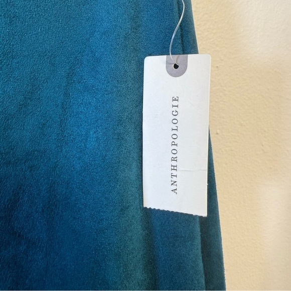 Anthropologie Maeve Turquoise Faux Suede Mini Skirt Size 0 NWT - Picture 3 of 8